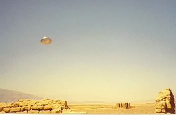 UFO
                        over Death Valley, California
